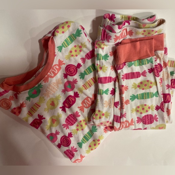 2PC The Children’s Place Snug fitting Wrapped Candy Pajamas Girls 8 - Picture 2 of 9